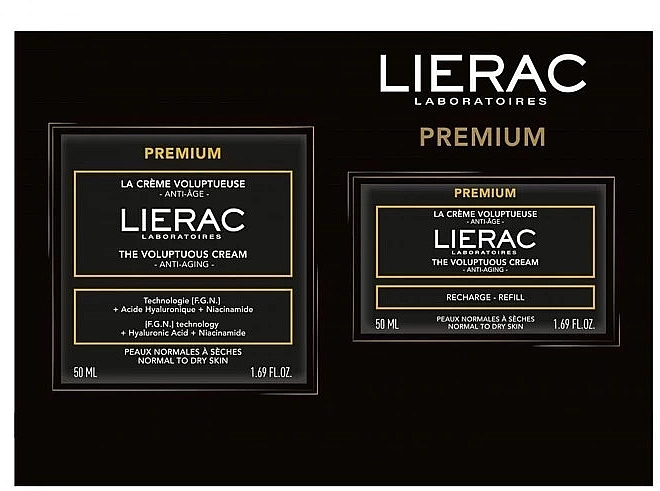 キット - Lierac Premium (f/cr/50ml + refill/50ml) — photo N1