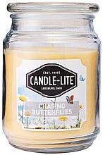 Fragrances, Perfumes, Cosmetics Scented Candle in Jar - Candle-Lite Company Chasing Butterflies Candle