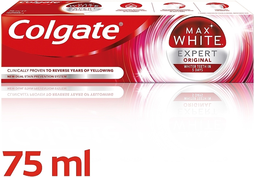 Whitening Toothpaste - Colgate Max White Expert White Cool Mint Toothpaste — photo N7