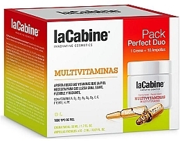 Fragrances, Perfumes, Cosmetics Face Care Set - La Cabine Multivitaminas (amp/10x2ml + cr/50ml)