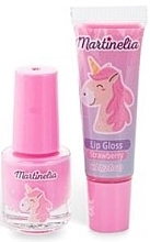 Kids Cosmetics Set 'Little Unicorn' - Martinelia Little Unicorn Nail & Lip Set (lip/gloss/6ml + nail/polish/4ml) — photo N2
