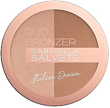 Fragrances, Perfumes, Cosmetics Compact Bronzing Powder - Gabriella Salvete Italian Dream Duo Bronzer Powder