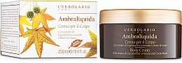 Fragrances, Perfumes, Cosmetics Perfumed Body Cream "Light Amber" - L'Erbolario Ambraliquida Crema Per Il Corpo