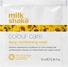 Fragrances, Perfumes, Cosmetics Coloured Hair Mask - Milk_Shake Colour Care Deep Conditioning Mask (sample)