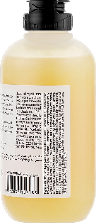 Argan & Honey Shampoo - Farmavita Back Bar No2 Nourishing Shampoo Argan And Honey — photo N2