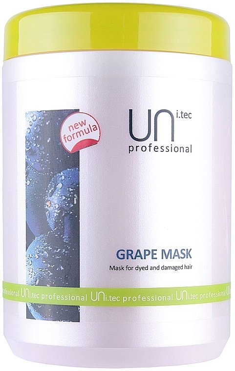 Color-Treated Hair Mask - UNi.tec Professional Grape Mask — photo N1