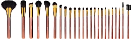 Fragrances, Perfumes, Cosmetics Makeup Brush Set, 24 pcs, gold - Megaga Professional