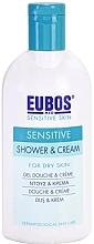 Fragrances, Perfumes, Cosmetics Shower Cream - Eubos Med Sensitive Skin Shower & Cream For Dry Skin