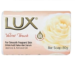 Fragrances, Perfumes, Cosmetics Soap - Lux Velvet Touch Jasmine & Almond Oil Soap Bar