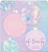 Fragrances, Perfumes, Cosmetics Advent Calendar, 24 products - Baylis & Harding Jojoba, Vanilla & Almond Oil 24 Days Of Beauty Gift Set