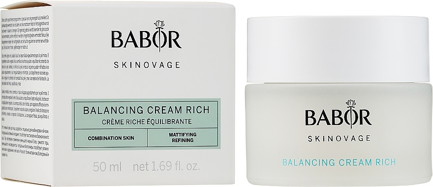 Rich Balancing Cream for Combination Cream - Babor Skinovage Balancing Cream Rich — photo N2