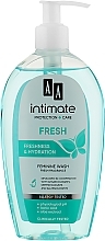 Fragrances, Perfumes, Cosmetics Intimate Wash Gel with Dispenser "Fresh" - AA Cosmetics Intymna Fresh Gel