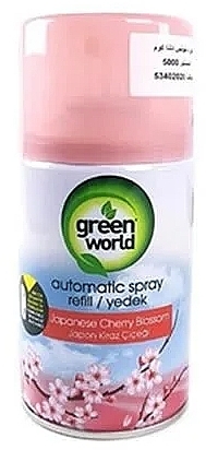 Air Freshener 'Japanese Cherry' - Green World Automatic Spray Refill (refill) — photo N1