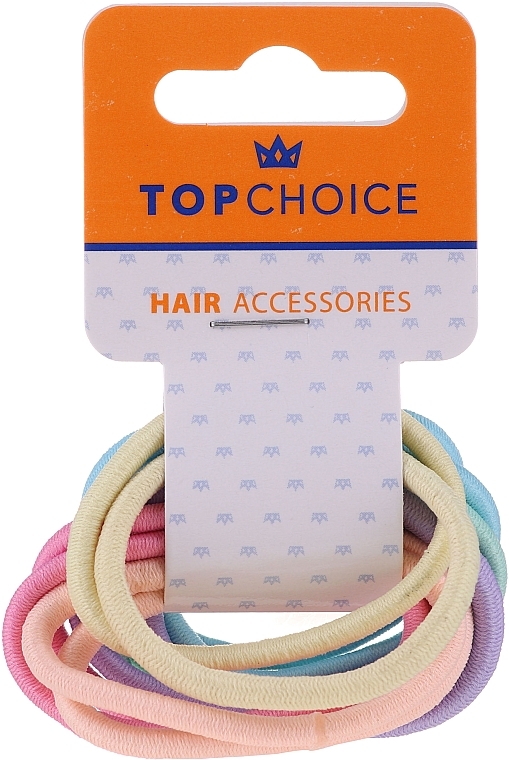 Elastic Hair Bands, 22500, 12 pcs - Top Choice — photo N1