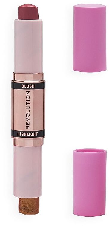 2in1 Blush & Highlighter - Revolution Pro Duo Blush and Highlighter Stick — photo N1
