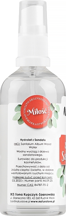 Sandalwood Hydrolat - Naturolove Hydrolat — photo N3