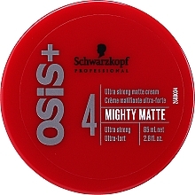 Ultra Matte Hair Cream - Schwarzkopf Professional Osis+ Mighty Matte Cream — photo N1