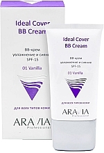 Fragrances, Perfumes, Cosmetics Moisturizing BB Cream SPF 15 - Aravia Professional BB-Cream Ideal Cover