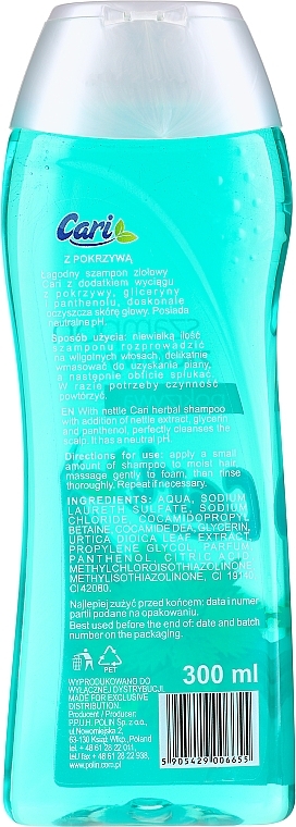 Hair Shampoo "Nettle" - Cari Shampoo — photo N2