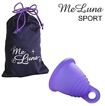 Fragrances, Perfumes, Cosmetics Menstrual Cup with Ring, size M, dark purple - MeLuna Sport Shorty Menstrual Cup Ring