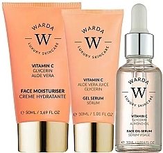 Fragrances, Perfumes, Cosmetics Set - Warda Skin Glow Boost Vitamin C (f/cr/50ml + gel/ser/30ml + oil/ser/30ml)