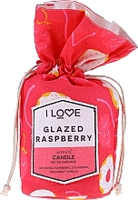 Fragrances, Perfumes, Cosmetics Scented Candle "Glazed Raspberry" - I Love Glazed Raspberry Scented Candle