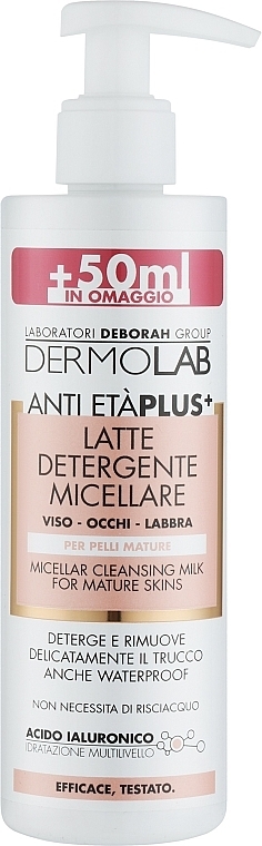 Anti-Ageing Micellar Milk 60+ - Deborah Dermolab Micellar Milk — photo N1