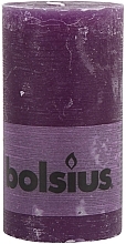 Fragrances, Perfumes, Cosmetics Cylindrical Candle, Purple 130/68 mm - Bolsius Candle