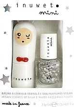 Inuwet Mini Duo White Set (nail/polish/5ml + lip/balm/3.5g) - Set — photo N1