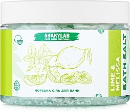 Lime & Melissa Bath Sea Salt - SHAKYLAB Natural Bath Salt — photo N1