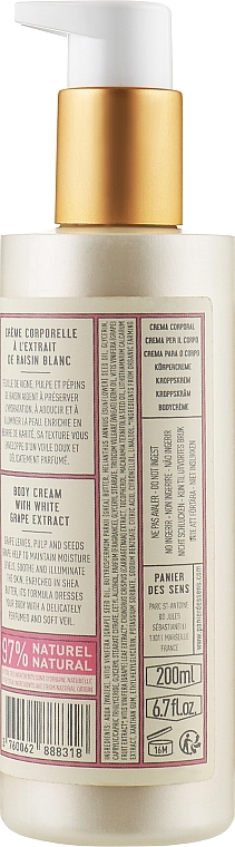 White Grape Body Cream - Panier Des Sens Renewing Grape Vine Body Cream — photo N2