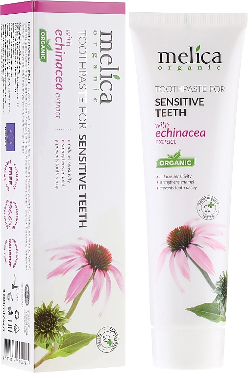 Echinacea Extract Toothpaste - Melica Organic  — photo N1