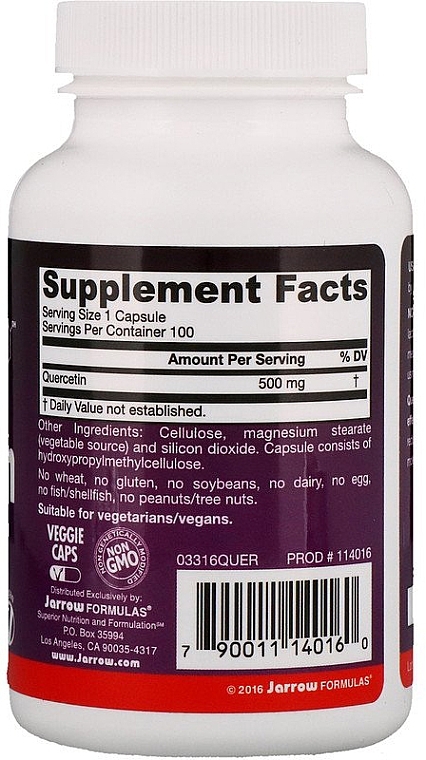 Quercetin - Jarrow Formulas Quercetin 500 mg — photo N11