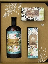 Set - The English Soap Company Anniversary Collection Jasmine And Wild Strawberry Hand And Body Gift Box (soap/190g + h/cr/75ml + h/wash/500ml) — photo N2