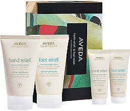 Fragrances, Perfumes, Cosmetics Set - Aveda Holiday 22 Hand & Foot Relief (h/cr/125ml + h/cr/40ml + f/cr/125ml + f/cr/40ml)