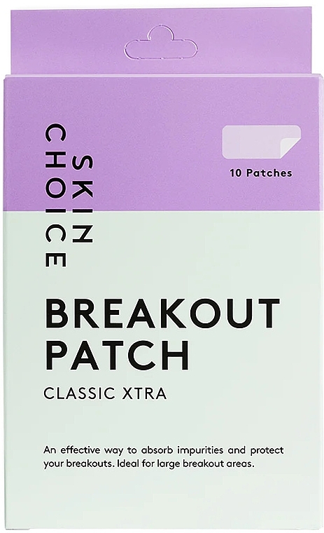 Hydrocolloid Acne Patches, large - SkinChoice Breakout Patch Classic Xtra — photo N1