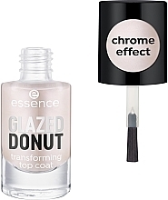 Chrome Effect Top Coat - Essence Glazed Donut Transforming Top Coat — photo N1