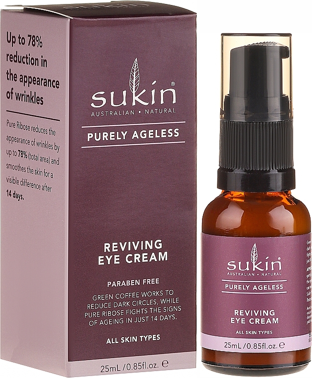 Rejuvenating Eye Cream - Sukin Purely Ageless Reviving Eye Cream — photo N1