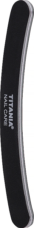 Curved Nail File, black-grey - Titania Nail File — photo N2