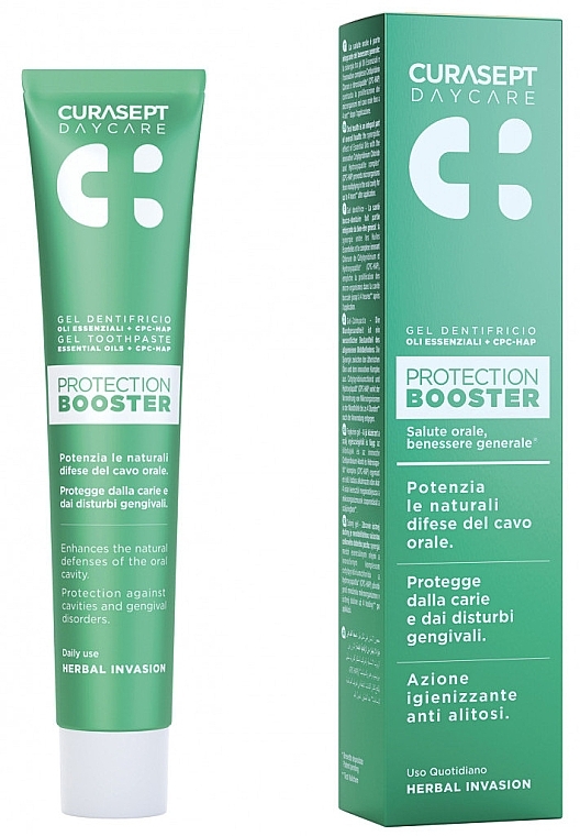 Toothpaste - Curaprox Curasept Daycare Protection Booster Gel Toothpaste Herbal Invasion — photo N1