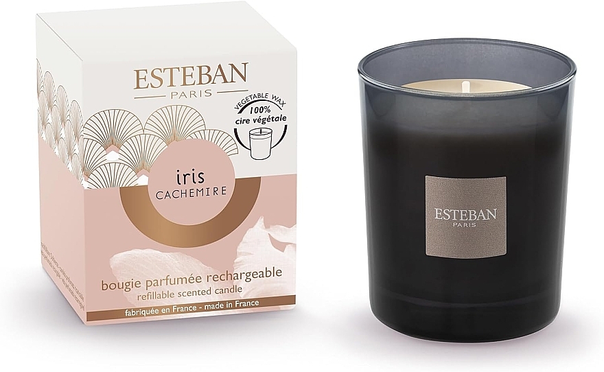 Esteban Iris Cachemire Refillable Scented Candle - Scented Candle — photo N1