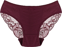 Fragrances, Perfumes, Cosmetics Lace Women Panties bdm450-018, burgundy - Moraj