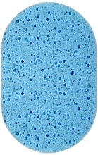 Oval Bath Sponge 30420, dark blue - Top Choice — photo N1