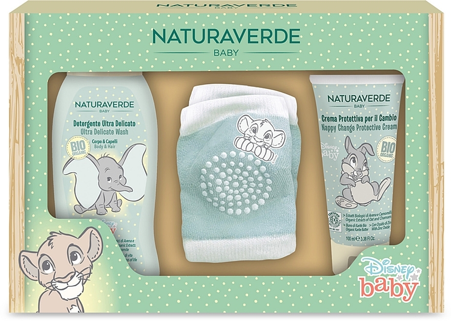 Set - Naturaverde Baby Disney Gift Set (b/wash/200ml+nappy/cr/100ml+ knee pads) — photo N2