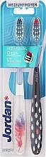 Fragrances, Perfumes, Cosmetics Medium Toothbrushes, white with feather + black with penguins - Jordan Individual Clean Medium