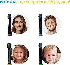 Kids Electric Toothbrush Heads, black - Pecham — photo N6