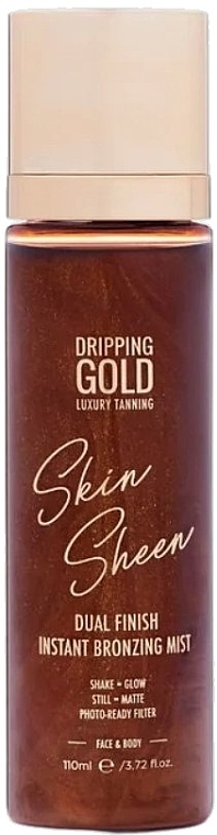 Instant Bronzing Spray - Sosu by SJ Dripping Gold Skin Sheen Dual Finish Instant Bronzing Mist — photo N1