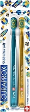 Fragrances, Perfumes, Cosmetics Toothbrush Set "Summer Edition" 5460 Ultra Soft, 2 pcs, blue + yellow - Curaprox