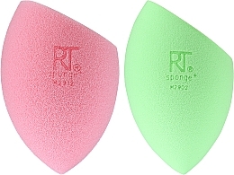 Fragrances, Perfumes, Cosmetics Makeup Sponge Set, 2 pcs - Real Techniques Miracle Complexion + Airblend Sponge Duo Limited Edition