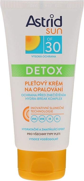 Sunscreen Cream SPF 30 - Astrid Sun Detox Skin Cream SPF 30 — photo N19